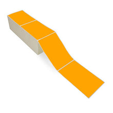 Load image into Gallery viewer, 4" X 6" Orange Thermal Transfer FanFold Bar Code Shipping Labels by BuyLabel.ca Canada