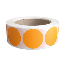 Load image into Gallery viewer, Blank Inventory Circle Labels - Fluorescent Orange, 1 1⁄2"