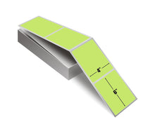 Load image into Gallery viewer, 4&quot; X 6&quot; Thermal Transfer Lime Green FanFold Bar Code Shipping Labels by BuyLabel.ca Canada
