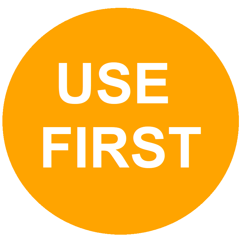 USE FIRST INVENTORY LABEL
