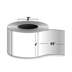 4" X 6.5" Industrial Thermal Transfer Labels (4 Rolls) - Ribbon Required