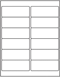 4" x 1 1/2" Address Label sheet label BuyLabel.ca Canada