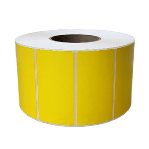 4" X 2" Yellow Coloured Labels by BuyLabel.ca Canada