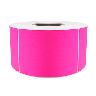 4x6 Fluorescent Pink Label