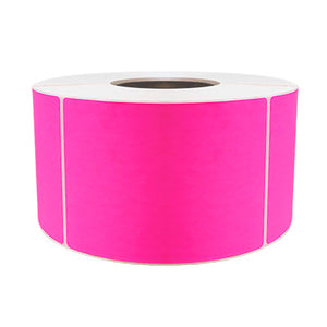 4x6 Fluorescent Pink Label