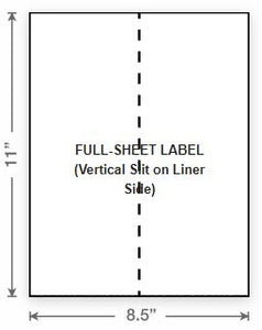 8.5" x 11" Laser Sheet label BuyLabel.ca Canada